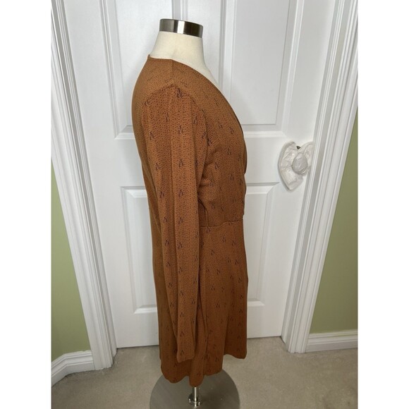 Kuhl Dress Faux Wrap Modal Organic Cotton Blend  Long Sleeve Dot Print Size L - Picture 5 of 12